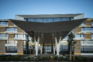 Hotel front entrance