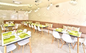 Restaurant lounge area