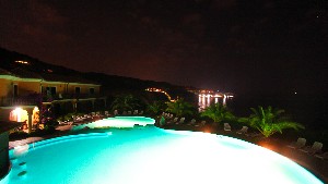 Pool night view