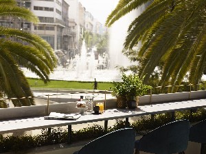 Omonoia Square-Restaurant View