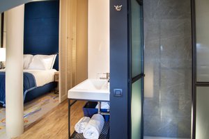 Loft  open-concept bathroom