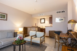 Two Bedroom Villa living and kitchen