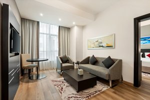 Luxurious suite with separate living areas.