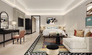 Tranquil classic rooms, plush beds.